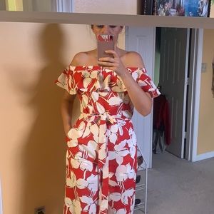 Gorgeous of shoulder one piece pants. Size S